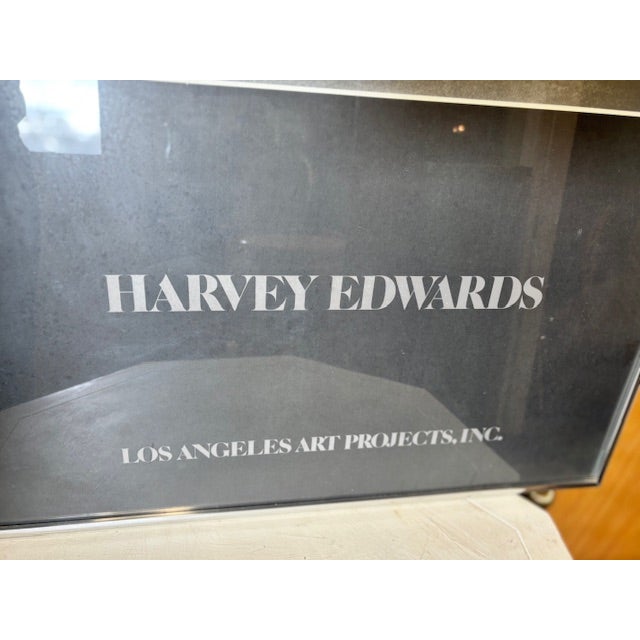 1970's Harvey Edwards framed poster of nude woman. Frames in a 1/4" silver metal frame.