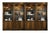 Brown One Warm Walnut Tabaccoo-Brown Single Bunching Bookcase With Lights and Glass Shelf For Sale - Image 8 of 11