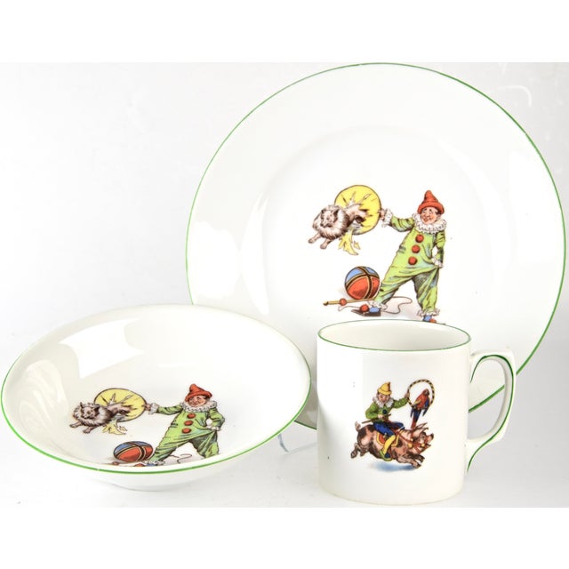 1930s Victoria Czechoslovakia Child's Dining Set - 3 Pieces For Sale - Image 4 of 4
