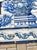 18th Century Portuguese Baroque Blue & White Flower Basket Tile Panel For Sale - Image 6 of 14