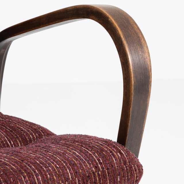 Pair Of H-237 Upholstered Bentwood Armchairs By Kozelka And Kropacek For Sale - Image 4 of 11