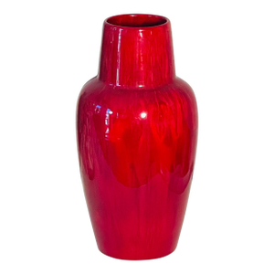 Antique Zsolnay Oxblood Red Ceramic Vase