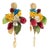 Dolce & Gabbana Earrings Gold Coin Floral Fruit Charms Sicily Chandelier, A Pair For Sale