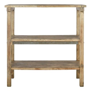 Three-Tier Solid Wood Shelf For Sale