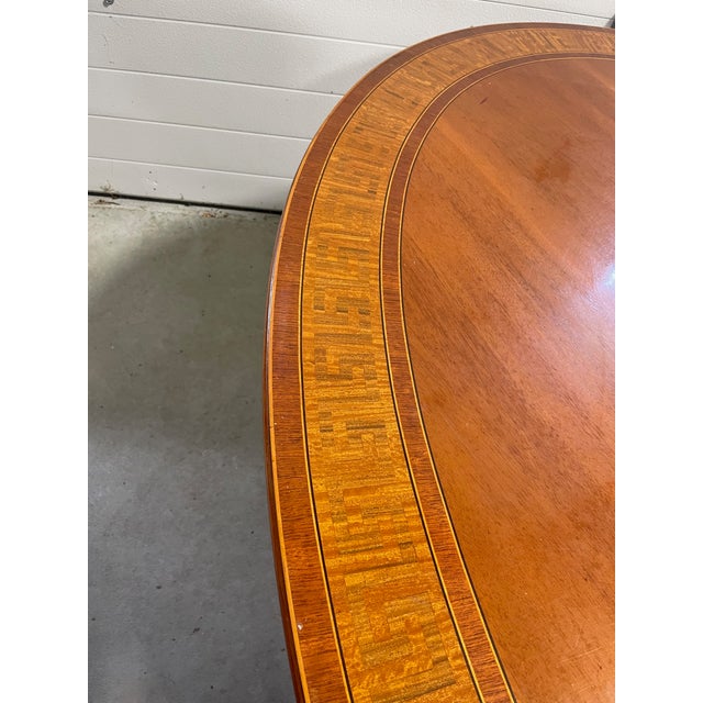 Wood Large Oval Mahogany Tilt-Top Table For Sale - Image 7 of 9