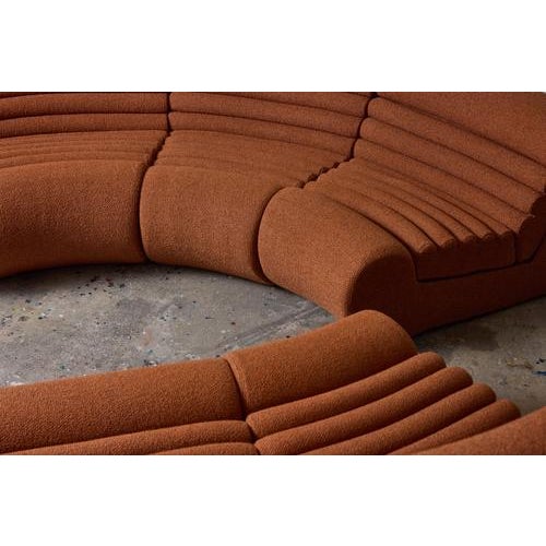 Brown Carrera Sofa by Jonathan De Pas, Donato D'Urbino and Paolo Lomazzi, 1969 For Sale - Image 8 of 13