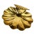 Vintage Hollywood Regency Brass Clam Shell Serving Tray For Sale