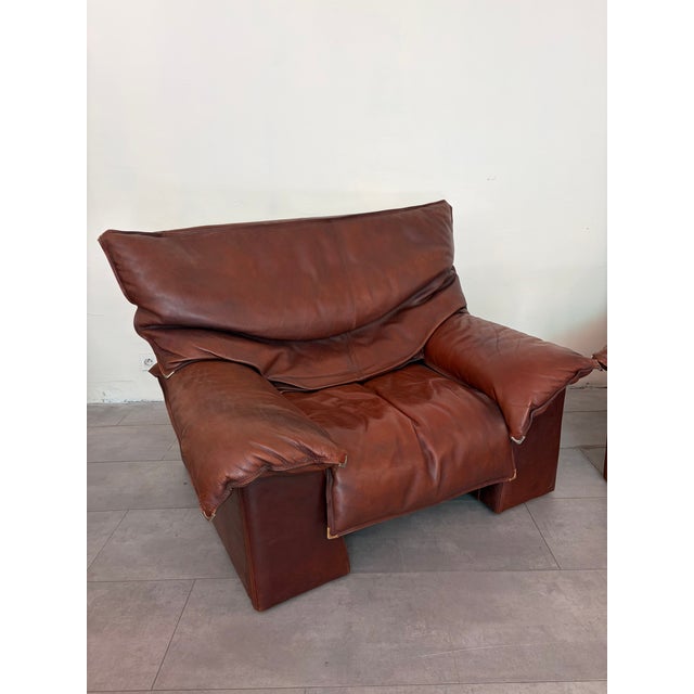Vintage Leather Armchairs, 1970s, Set of 2 For Sale - Image 12 of 18