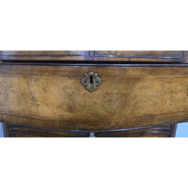 Serpentine Burr Walnut Chest of Drawers, 1910 For Sale - Image 10 of 13