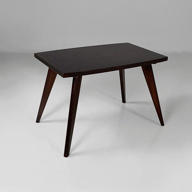 Mid-Century Modern Italian Coffe Table in Dark Wood, 1960s For Sale - Image 15 of 15
