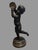 Antique Victorian Clodion 14.5" Figural Bronze Statue Sculpture Musician Playing a Tambourine For Sale - Image 10 of 12