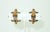 Francesca Romana Gold Plated Clip-on Earrings With Emerald Green Glass For Sale - Image 4 of 11