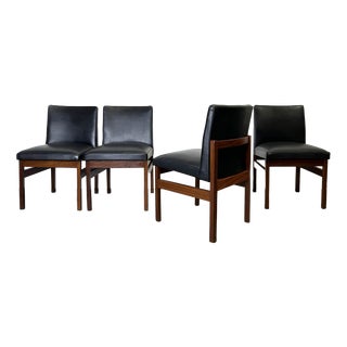 Mid-Century Solid Teak Dining Chairs by Peter Hayward for Vanson, 1960s, Set of 4 For Sale