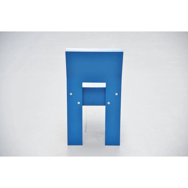 1980s Modernist Chair Se20 attributed to Martin Visser for Spectrum, 1988 For Sale - Image 5 of 11