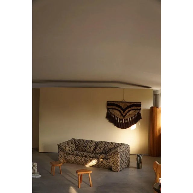 Decorative handmade vintage rug from India, ca 1980s. Made in jute, cotton and wool. The general impression is really...