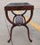 Traditional 1950s Regency Leather Top Mahogany Side Table With Curule Legs - A Pair For Sale - Image 3 of 16