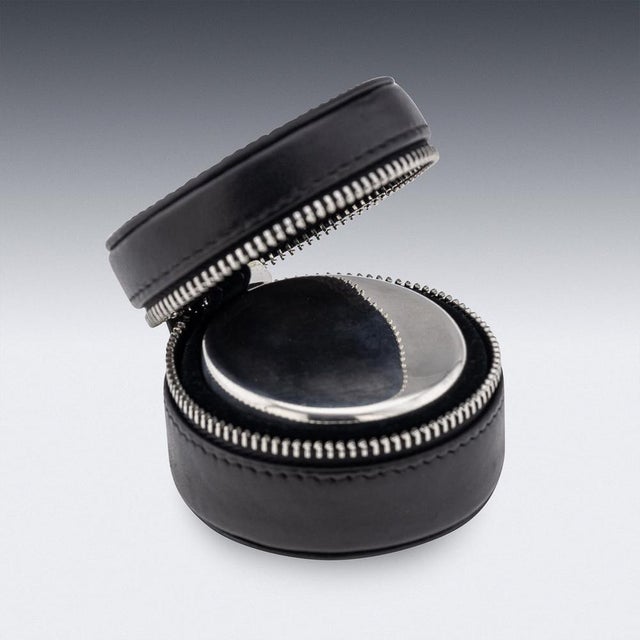 20th Century Silver Collapsible Travel Cup & Case, Birmingham, 1911 For Sale - Image 4 of 8