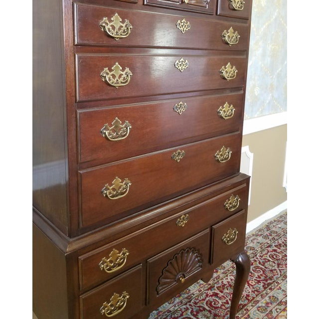 Drexel Heritage Mahogany Highboy Chest Of Drawers Chairish