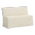 Stoffer Home x Cloth & Company Lindy Slipcover Dining Banquette in Relaxed Linen Cream For Sale