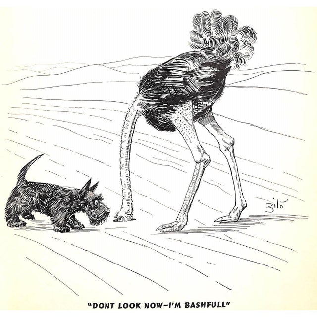 White "More Dogs" 1938 Zito (Inscribed) For Sale - Image 8 of 12