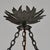 French Art Deco Pendant Light by Galle - 1925 Cameo Gallé Chandelier France For Sale - Image 12 of 15