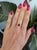 Modern 1.9Ct Gia Certified Mozambique Ruby Ring With Natural Diamonds Accents: 14k Gold, Size 6.75 For Sale - Image 3 of 10