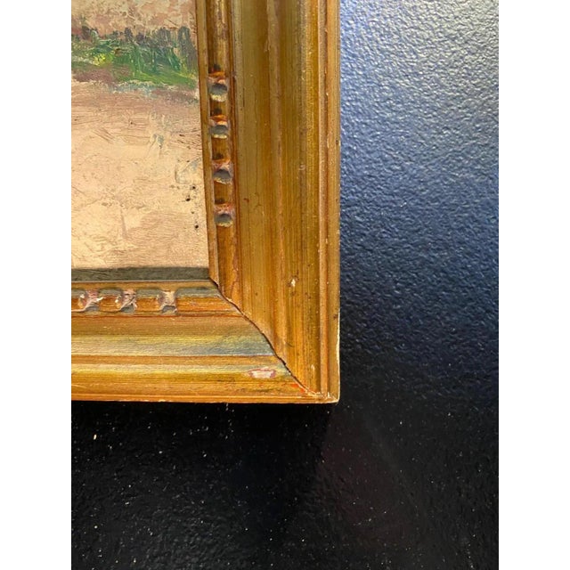 J. Mossaz, The Farm, Oil on Canvas For Sale - Image 5 of 9