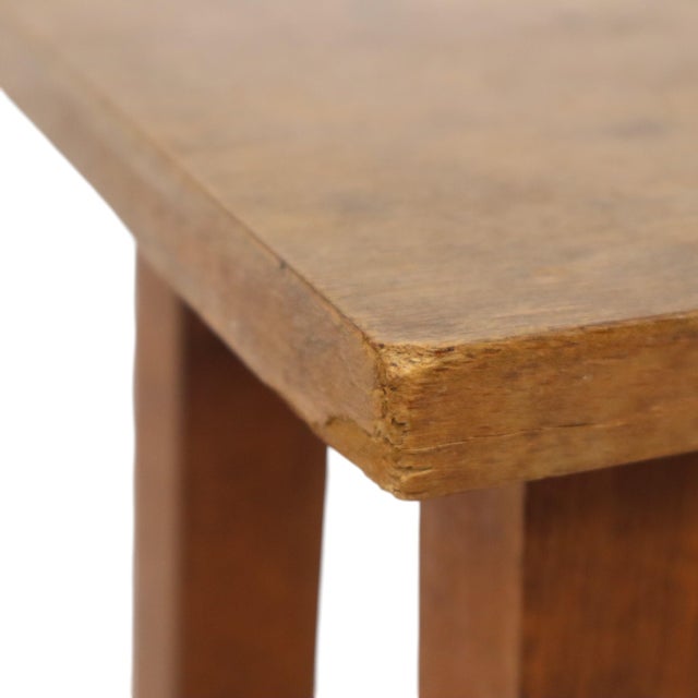 Rustic Wooden Stool, Southern France, 1950s For Sale - Image 15 of 18