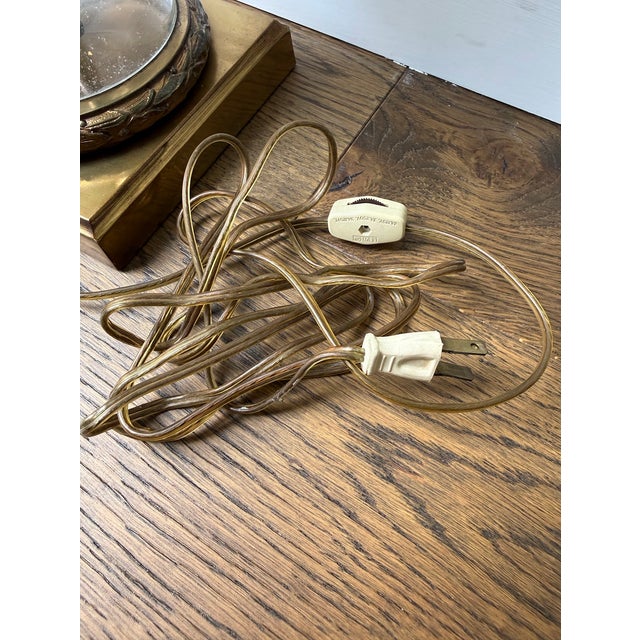 Vintage Marbro Venetian Murano Glass Table Lamp Swirl Pattern 1970s For Sale - Image 13 of 17