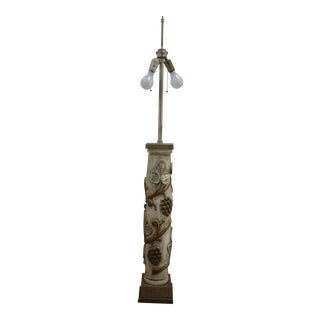James Mont Mid-Century Modern Gilt Gold & Silver Lamp For Sale