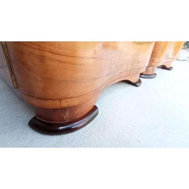 Wood Bedside Tables by Jindrich Halabala for Up Závody, 1950s, Set of 2 For Sale - Image 7 of 18