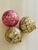 Rare Antique Collectible Blown Glass Christmas Ornaments 5” balls in original box.