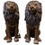 Cast Bronze Sitting Lions, 20th Century, Set of 2 For Sale - Image 11 of 11