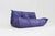 Vintage Purple Leather Togo 2-Seater Sofa from Ligne Roset, 1990s For Sale - Image 10 of 10