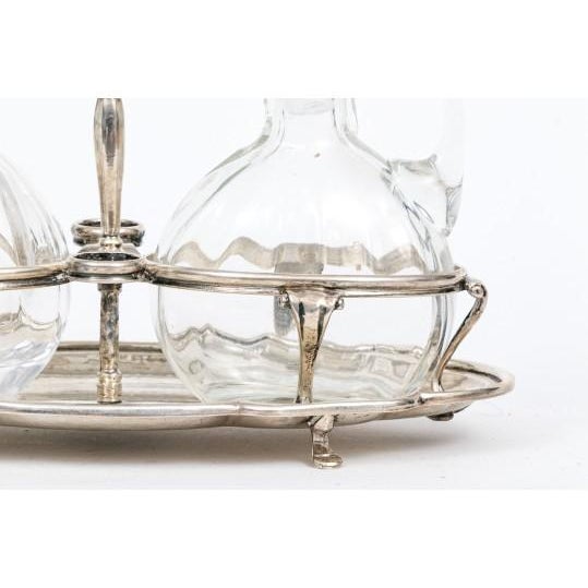 Italian 20th Century Italian 800 Silver Cruet Set For Sale - Image 3 of 10