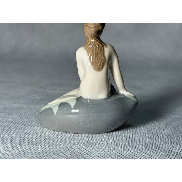Danish Porcelain Mermaid Figurine by Edvard Eriksen for Royal Copenhagen, 1960s For Sale - Image 6 of 7