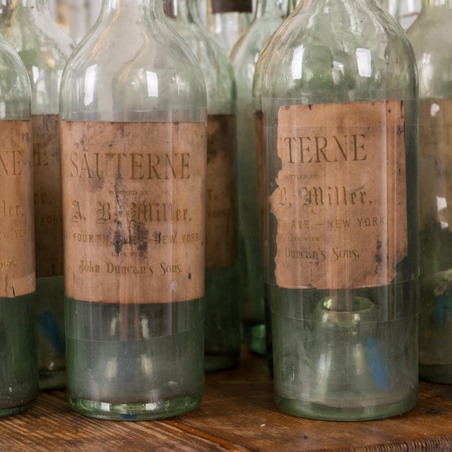 Traditional 33 Sauterne Wine Bottles, Savannah, Ga History, 19th Century For Sale - Image 3 of 6
