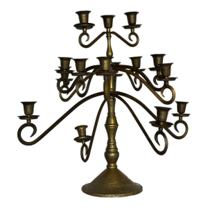 Vintage Solid Brass Candelabra