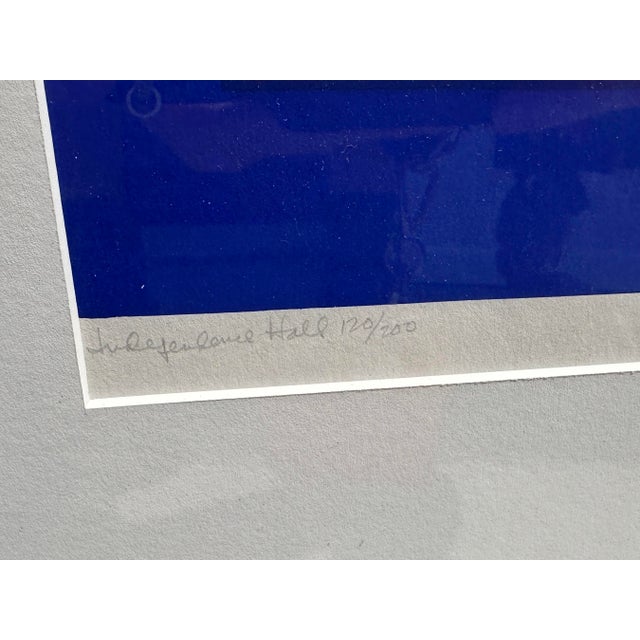 1970s Betsy Bates Signed Serigraph "Independence Hall" Pencil Numbered For Sale - Image 5 of 9