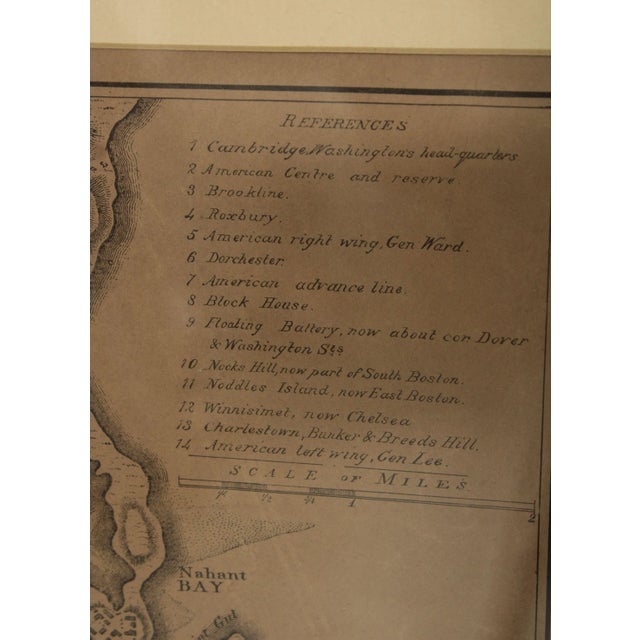 Wood General Washington's Revolutionary Campaign War Map Framed For Sale - Image 7 of 12