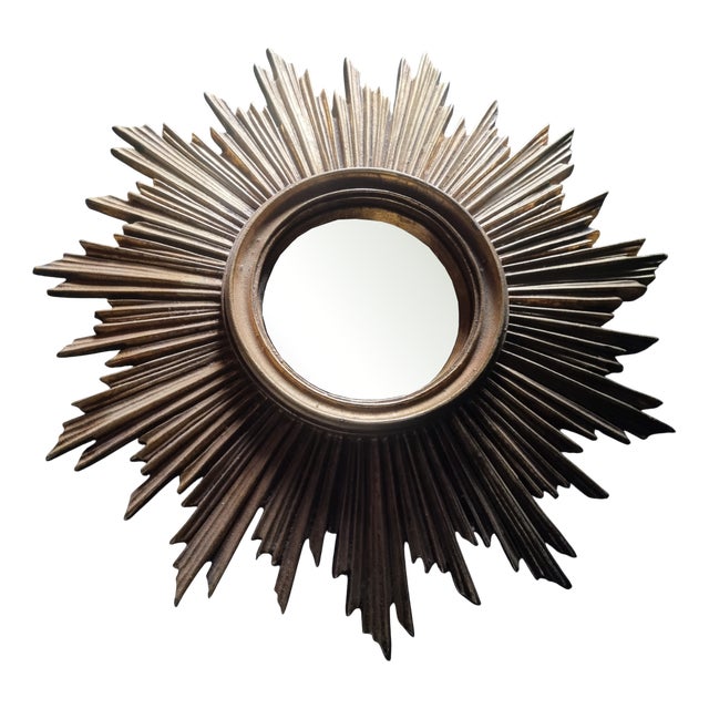 Gilt Sun Mirror, 1970s For Sale