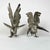 Bronze Cast Roosters in Silver, 1900s, Set of 2 For Sale - Image 3 of 11