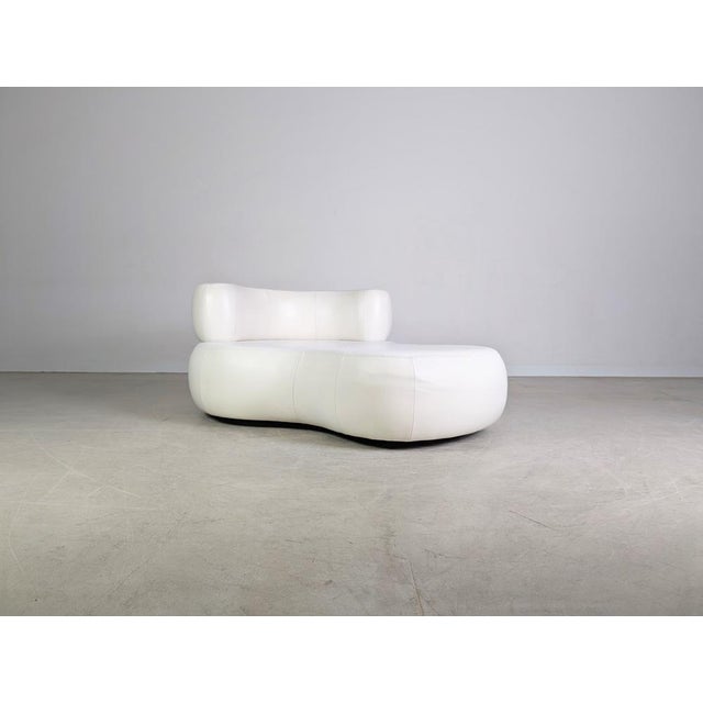 Postmodern Who's Perfect Sofa in Leather by Guiseppe Viganò For Sale - Image 3 of 11