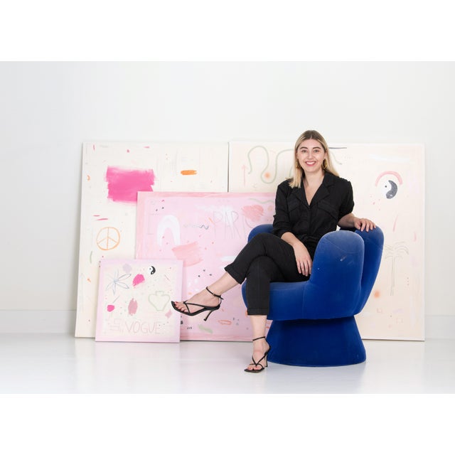 Abstract Large-Scale Abstract Painting by Virginia Chamlee For Sale - Image 3 of 9