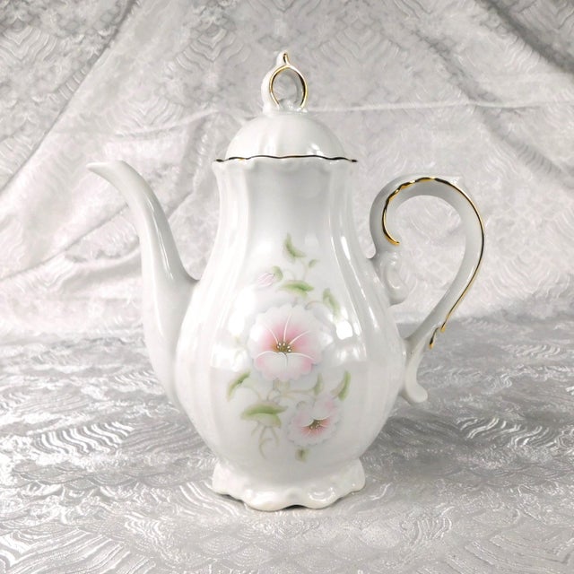 1950s Winrose Collection Floral Coffee Pot and Creamer For Sale In San Francisco - Image 6 of 17