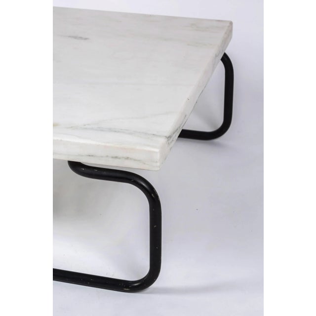 Cassina 1960s Italian White Marble Coffee Table by Michael McCarthy for Cassina For Sale - Image 4 of 11