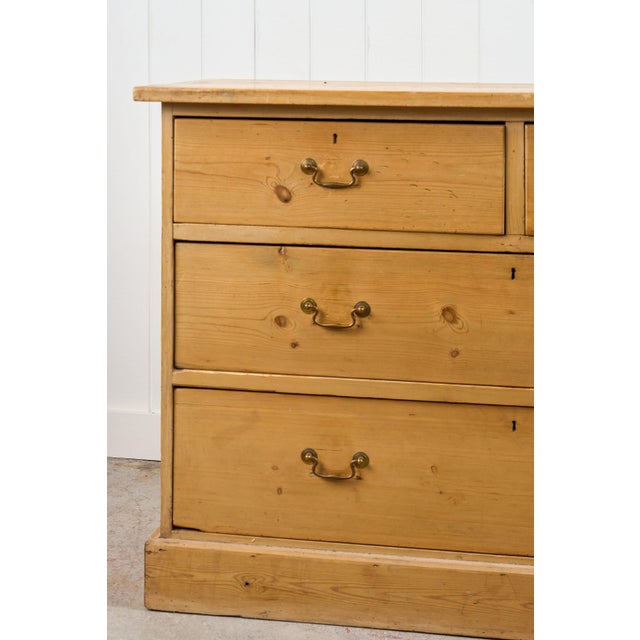 19th Century Pine 2 Over 2 Dresser Base/Server For Sale - Image 4 of 13