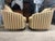 Vintage Mid-Century Modern Swivel 80s Barrel Lounge Chairs Attributed Milo Baughman Set of Two . For Sale In Miami - Image 6 of 12