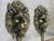 Metal Vintage Brass Lion Head Coat Hooks, 1940s, Set of 2 For Sale - Image 7 of 15