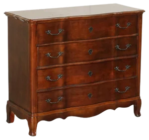 Serpentine Fronted American Hardwood Chest of Drawers from Ralph Lauren